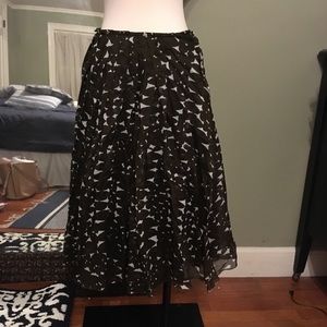 Prada new with tags 2 piece swing skirt